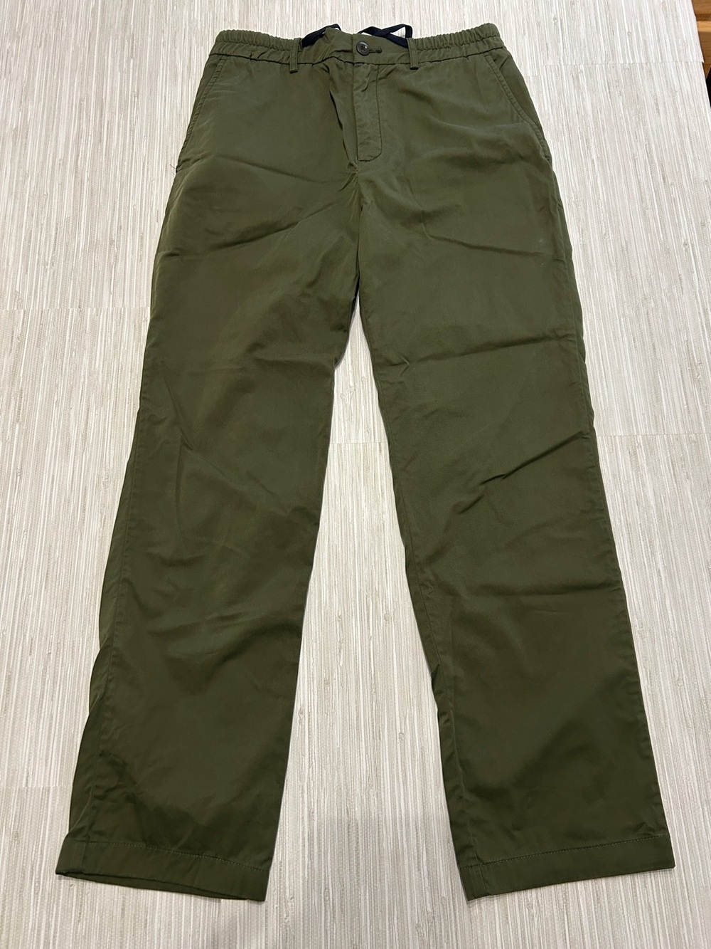 YOOST Amsterdam Men’s Olive Green Chinos Size 32 Drawstring Elastic Waist